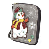 Chala Snowman Zip Around Wallet
