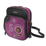 Chala Paisley Organizer Crossbody Purse Cute Adjustable Strap Handbag