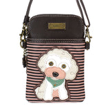 Chala Poodle Cellphone Crossbody Purse Handbag Poodle Mom