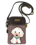 Chala Poodle Cellphone Crossbody Purse Handbag Poodle Mom