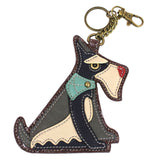 Chala Key Fob and Coin Purse Schnauzer