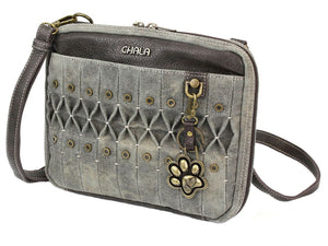 Chala Origami Crossbody Paw Print Olive