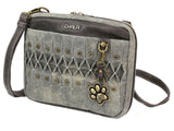 Chala Origami Crossbody Paw Print Olive