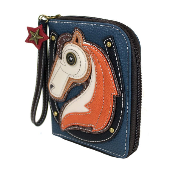 Chala  Horse Lovers Zip Around Wallet