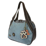 Chala Paw Print Ivory Bowling Bag Handbag Tote