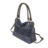 Chala Origami Paw Print Crossbody Purse Denim