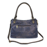 Chala Origami Paw Print Crossbody Purse Denim