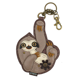 Chala Key Fob and Coin Purse Sloth