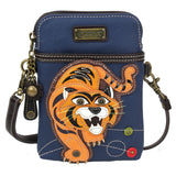 Chala Tiger Cellphone Crossbody Purse Handbag