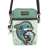 Chala Dolphin Cellphone Crossbody Purse Adjustable Strap