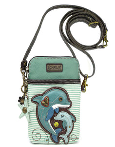 Chala Dolphin Cellphone Crossbody Purse Adjustable Strap