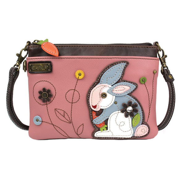 Chala Rabbit Collectors Mini Crossbody Purse Pink Collectors Rabbit Handbag