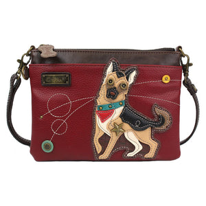 Chala German Shepard Mini Crossbody Purse Handbag Dog Mom