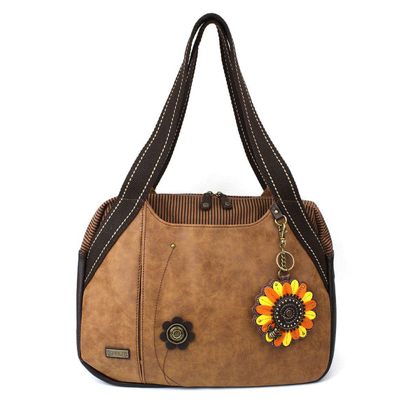 Chala Sunflower Bowling Bag Sunflower Purse Handbag