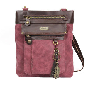 Chala Feather Gemini 3 -in-1 Crossbody Handbag Purse Convertible