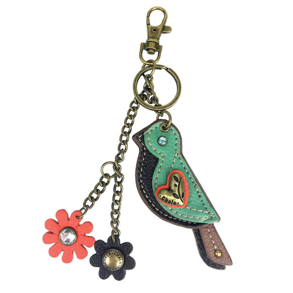 Chala Charming Mini Keychain Bird, Purse Charm, Key Chain, Key Fob
