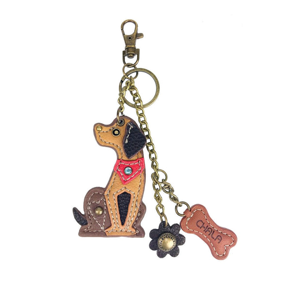 Chala Charming Mini Keychain Dog, Purse Charm, Key Chain, Key Fob, Dog Mom, Dog Dad