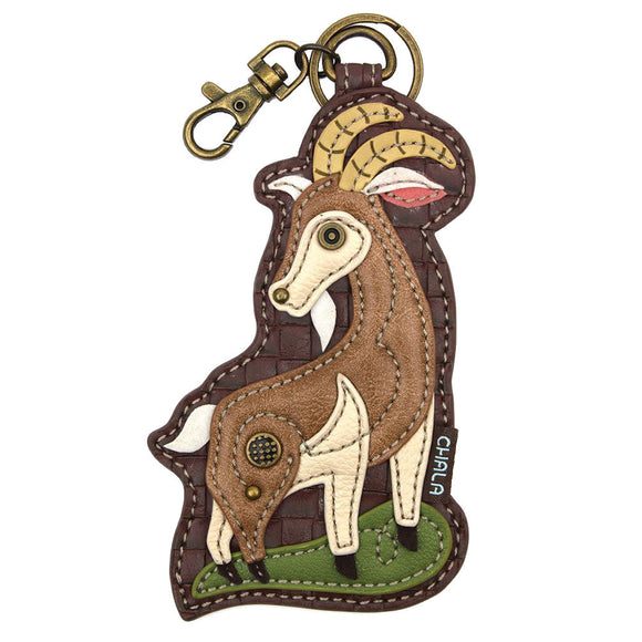 Chala Key Fob and Coin Purse Goat