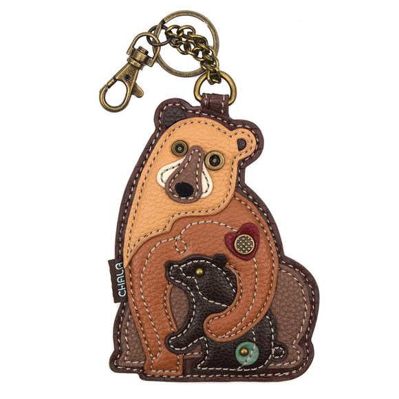 Chala Key Fob and Coin Purse Two Bears