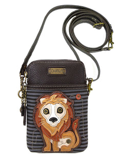 Chala Lion Cellphone Crossbody Purse Lion Lovers Handbag