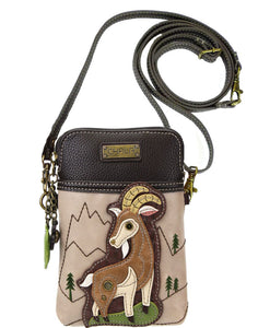 Chala Goat Lovers Cellphone Crossbody Purse Adjustable Strap