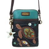 Chala Turtles Cellphone Crossbody Purse Adjustable Straps Handbag