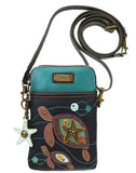 Chala Turtles Cellphone Crossbody Purse Adjustable Straps Handbag