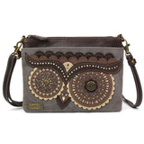 Chala Dazzled Mini Crossbody Owl Purse Handbag with Adjustable Strap