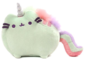 GUND Pusheen Pusheenicorn Unicorn Cat Sound Plush Stuffed Animal, Green, 7.5"