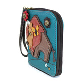 Chala Buffalo Zip Around Wallet