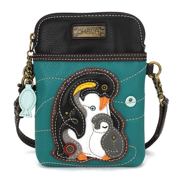 Chala Penguin Cellphone Crossbody Purse Handbag