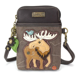 Chala Moose Cellphone Crossbody Purse Handbag