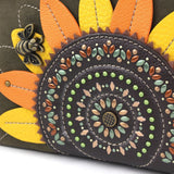 Chala Dazzled Mini Crossbody Sunflower Purse Handbag Adjustable Straps