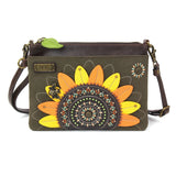 Chala Dazzled Mini Crossbody Sunflower Purse Handbag Adjustable Straps