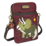 Chala Triceratops Cellphone Crossbody Purse Handbag Dinosaur