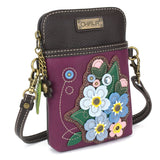 Chala Forget Me Not Cellphone Crossbody Purse Handbag Flowers