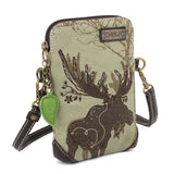 Chala Safari Cellphone Crossbody MoosePurse Handbag