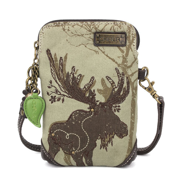 Chala Safari Cellphone Crossbody MoosePurse Handbag