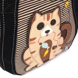 Chala Cat Carryall Zip Tote Purse Handbag Cat Mom