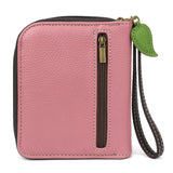 Chala Pink Rose Zip Around Wallet