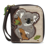 Chala Koala Zip Around Wallet - Wristlet
