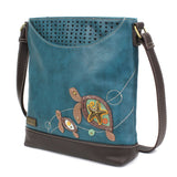 Chala Sweet Messenger Two Turtles Handbag, Tote, Crossbody, Purse