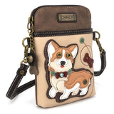 Chala Corgi Cellphone Crossbody Purse Adjustable Strap Dog Lovers, Dog Mom