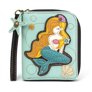 Chala Mermaid A Zip Around Wallet - Wristlet