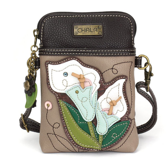 Chala Calla Lily Cellphone Crossbody Purse Adjustable Strap Flower Lovers