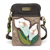 Chala Calla Lily Cellphone Crossbody Purse Adjustable Strap Flower Lovers