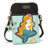 Chala Mermaid A Cellphone Crossbody Purse Adjustable Straps Handbag