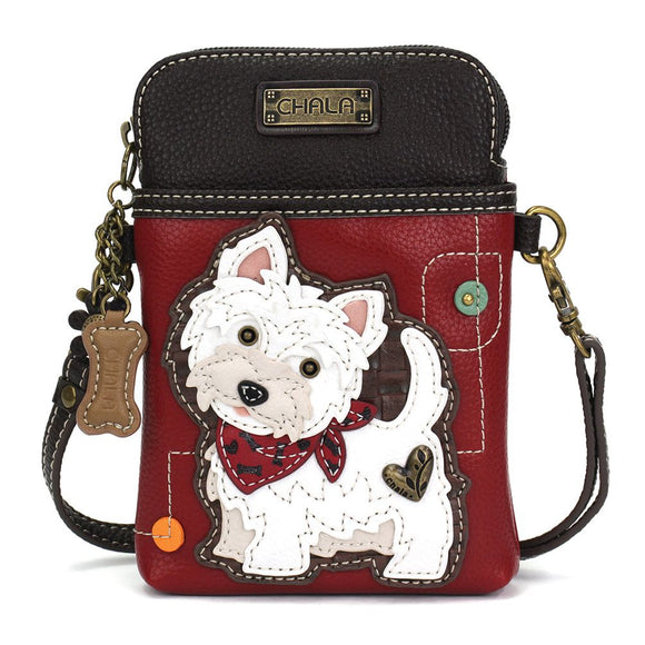 Chala Westie Cellphone Crossbody Purse Handbag Dog Mom