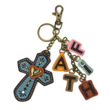 Chala Charming Charms Keychain CROSS+FAITH Purse Charm, Key Chain, Bag Charm, Key Fob