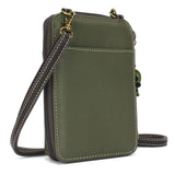 CHALA Wallet Crossbody Purse Handbag Monarch Butterfly - Olive